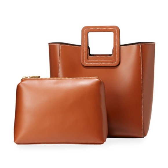 STAUD Handbags - Staud Shirley Two-Piece Leather Tote Bag